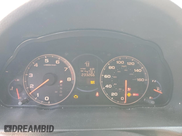 2004 Acura TSX w/Navigation with VIN JH4CL96984C035497, listed as a Copart auction lot 47575605 with 233,266 mi miles and Salvage Title. Bid and sale history available at carsss.com. Image 9.