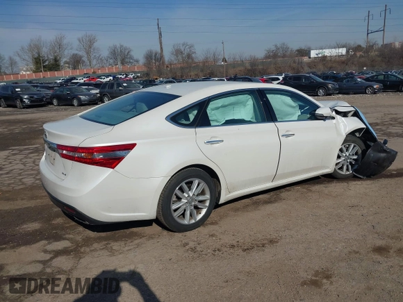 2014 Toyota Avalon Limited with VIN 4T1BK1EB7EU106282, listed as a IAAI auction lot 41608942 with Not Provided miles. Bid and sale history available at carsss.com. Image 4.