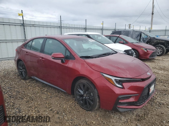 2024 Toyota Corolla SE with VIN 5YFS4MCE2RP171590, listed as a Copart auction lot 47874055 with 12,027 mi miles and Clean Title. Bid and sale history available at DreamBid. Image 4.