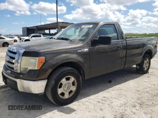 2009 Ford F-150 XL with VIN 1FTRF12879KC60671, listed as a Copart auction lot 76003554 with 266,092 mi miles and Salvage Title. Bid and sale history available at carsss.com. Image 1.