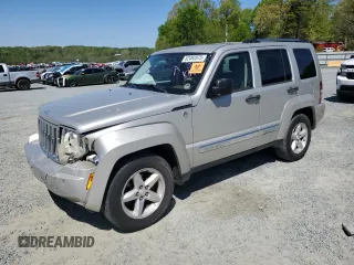 2008 Jeep Liberty Limited with VIN 1J8GN58K18W213432, listed as a Copart auction lot 52492075 with 166,330 mi miles and Salvage Title. Bid and sale history available at DreamBid. Image 1.