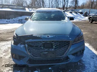 2018 Genesis G80 Sport с VIN KMHGN4JBXJU248625, выставлен на аукционе Copart как лот 46357525 с пробегом 98 407 миль миль и Списание • Salvage title. История ставок и продаж доступна на DreamBid. Изображение 5.
