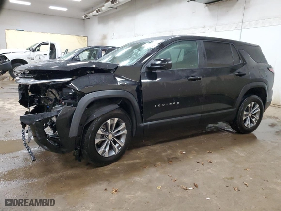 2025 Chevrolet Equinox FWD LT with VIN 3GNAXHEG0SL101055, listed as a Copart auction lot 87541485 with 10,173 mi miles and Non Repairable. Bid and sale history available at carsss.com. Image 1.