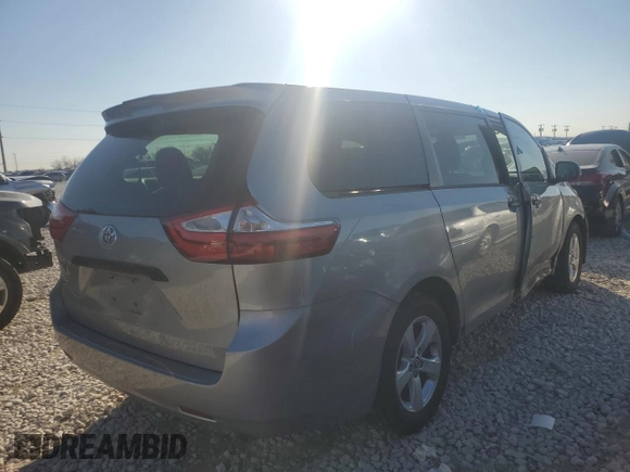 2018 Toyota Sienna L with VIN 5TDZZ3DC4JS925902, listed as a Copart auction lot 85373474 with 109,250 mi miles and Salvage Title. Bid and sale history available at DreamBid. Image 3.