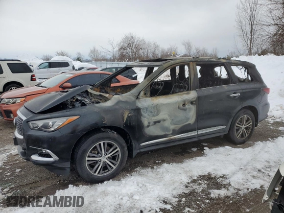 2017 Infiniti QX60 with VIN 5N1DL0MM1HC546110, listed as a Copart auction lot 82972344 with 0 mi miles and Non Repairable. Bid and sale history available at carsss.com. Image 1.
