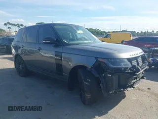 2019 Land Rover Range Rover with VIN SALGS2RE8KA528149, listed as a IAAI auction lot 41256542 with 43,020 mi miles and . Bid and sale history available at DreamBid. Image 1.
