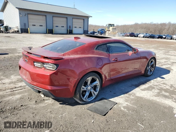 2020 Chevrolet Camaro 1SS with VIN 1G1FF1R70L0103088, listed as a Copart auction lot 45216135 with 46,075 mi miles and Salvage Title. Bid and sale history available at DreamBid. Image 3.