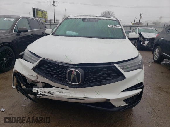 2021 Acura RDX w/A-Spec Package with VIN 5J8TC2H61ML011653, listed as a Copart auction lot 39255694 with 60,403 mi miles. Bid and sale history available at carsss.com. Image 5.