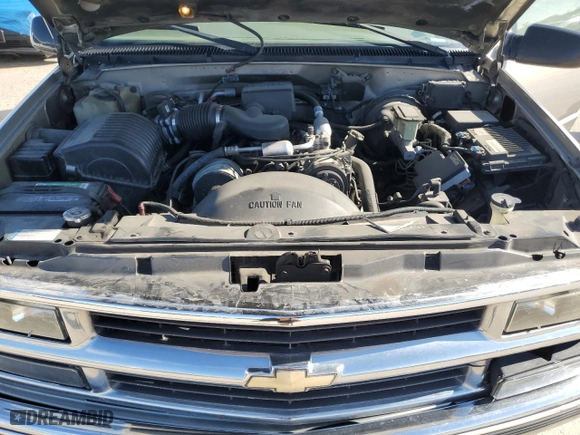 1999 Chevrolet Tahoe Z71 with VIN 1GNEK13R4XJ458295, listed as a Copart auction lot 47435675 with 211,422 mi miles and Salvage Title. Bid and sale history available at carsss.com. Image 12.
