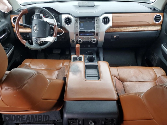 2017 Toyota Tundra Platinum with VIN 5TFAW5F14HX625312, listed as a Copart auction lot 46787695 with 261,194 mi miles and Salvage title. Bid and sale history available at DreamBid. Image 8.