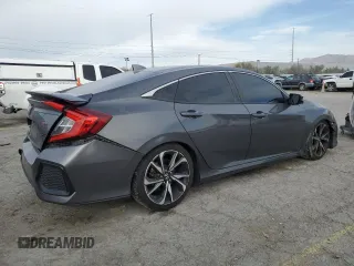 2017 Honda Civic Sedan Si with VIN 2HGFC1E5XHH702752, listed as a Copart auction lot 48820285 with 127,653 mi miles and Salvage Title. Bid and sale history available at carsss.com. Image 3.