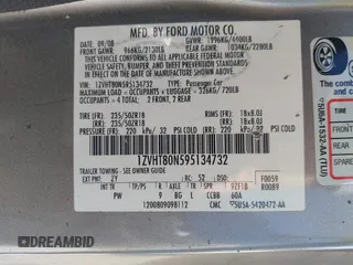 2009 Ford Mustang with VIN 1ZVHT80N595134732, listed as a IAAI auction lot 40931192 with 145,401 mi miles and . Bid and sale history available at carsss.com. Image 9.