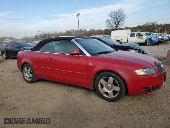 2005 Audi A4 1.8T with VIN WAUAC48H45K006082, listed as a Copart auction lot 81305624 with 105,693 mi miles and Salvage Title. Bid and sale history available at carsss.com. Image 4.