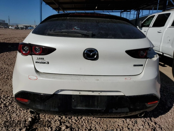 2020 Mazda Mazda3 Hatchback with VIN JM1BPALMXL1157896, listed as a Copart auction lot 43709625 with 71,258 mi miles and Salvage Title. Bid and sale history available at carsss.com. Image 6.