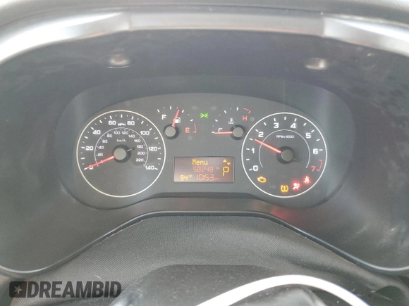 2022 Ram ProMaster City Cargo Tradesman with VIN ZFBHRFAB4N6W88040, listed as a Copart auction lot 54230685 with 58,248 mi miles and Non Repairable. Bid and sale history available at DreamBid. Image 9.