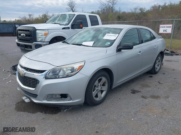 2015 Chevrolet Malibu LS with VIN 1G11B5SL6FU150899, listed as a IAAI auction lot 41264354 with 107,816 mi miles. Bid and sale history available at carsss.com. Image 2.