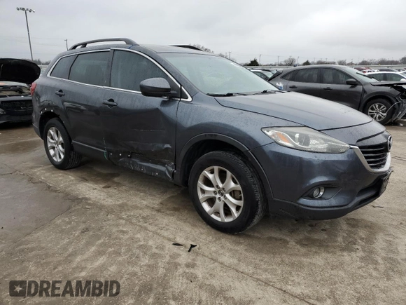 2014 Mazda CX-9 Touring with VIN JM3TB2CA8E0426475, listed as a Copart auction lot 44528795 with 124,930 mi miles and Salvage Title. Bid and sale history available at carsss.com. Image 4.