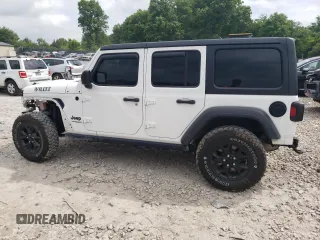 2021 Jeep Wrangler Unlimited Sport S с VIN 1C4HJXDN8MW678979, выставлен на аукционе Copart как лот 57180015 с пробегом 43 335 миль миль и Списание • Salvage title. История ставок и продаж доступна на DreamBid. Изображение 2.
