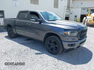 2022 Ram 1500 Big Horn with VIN 1C6RRFFG4NN379347, listed as a IAAI auction lot 42377532 with 64,311 mi miles and . Bid and sale history available at DreamBid. Image 1.
