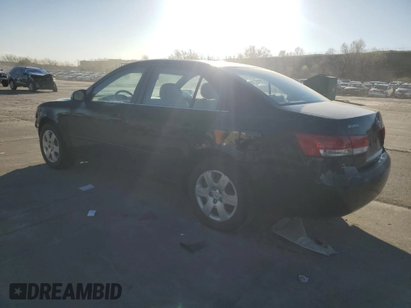 2007 Hyundai Sonata GLS with VIN 5NPET46C67H233965, listed as a Copart auction lot 53695385 with 144,030 mi miles and Salvage Title. Bid and sale history available at DreamBid. Image 2.