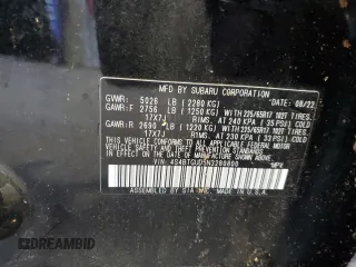 2022 Subaru Outback Wilderness with VIN 4S4BTGUD5N3280800, listed as a Copart auction lot 52160965 with Not provided miles and Salvage title. Bid and sale history available at DreamBid. Image 13.