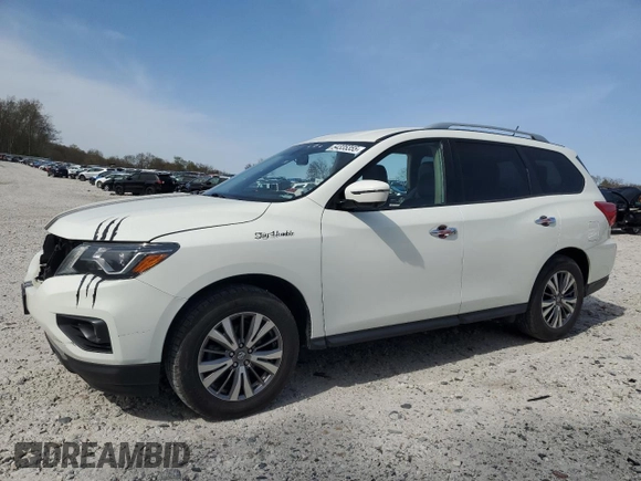 2018 Nissan Pathfinder SV with VIN 5N1DR2MM0JC619337, listed as a Copart auction lot 54335355 with 139,945 mi miles and Salvage title. Bid and sale history available at DreamBid. Image 1.