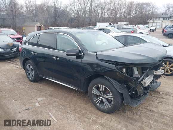 2017 Acura MDX with VIN 5FRYD4H39HB020837, listed as a IAAI auction lot 41217037 with 102,897 mi miles. Bid and sale history available at carsss.com. Image 1.