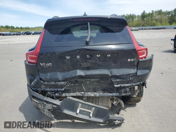 2023 Volvo XC40 Plus Dark Theme with VIN YV4L12UW6P2004151, listed as a Copart auction lot 56664765 with 9,335 mi miles and Salvage title. Bid and sale history available at DreamBid. Image 6.