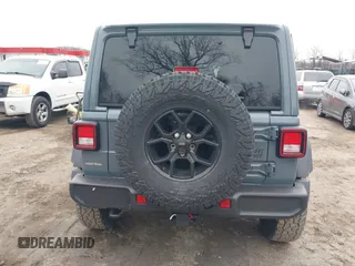 2024 Jeep Wrangler Sport S with VIN 1C4PJXDG7RW263740, listed as a IAAI auction lot 41551988 with 5,122 mi miles and . Bid and sale history available at DreamBid. Image 16.