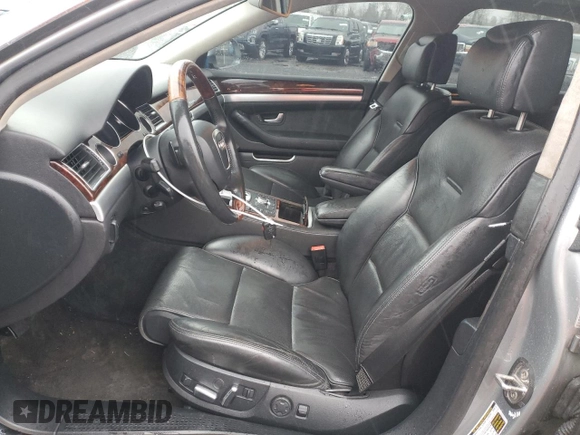2008 Audi A8 L 4.2L with VIN WAUMV94E38N012703, listed as a Copart auction lot 86854604 with 132,363 mi miles and Salvage Title. Bid and sale history available at carsss.com. Image 7.