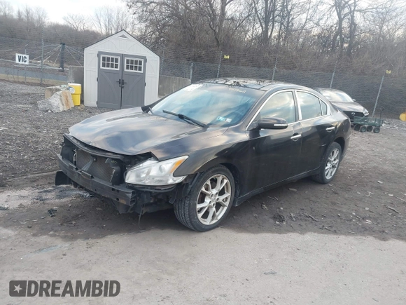 2014 Nissan Maxima S with VIN 1N4AA5APXEC451362, listed as a IAAI auction lot 41319297 with 148,013 mi miles and . Bid and sale history available at DreamBid. Image 2.