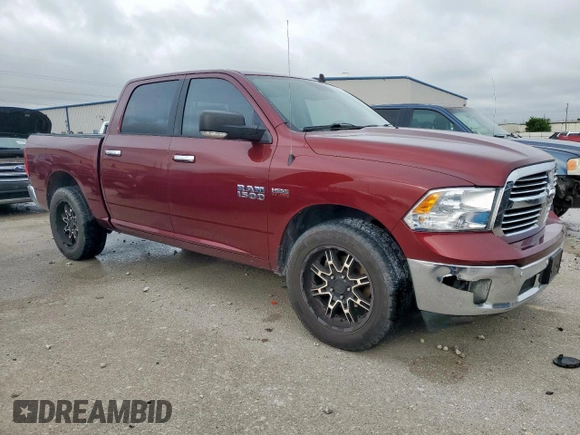 2017 Ram 1500 Big Horn with VIN 3C6RR6LT8HG592414, listed as a Copart auction lot 53970495 with 166,520 mi miles and Clean title. Bid and sale history available at DreamBid. Image 4.