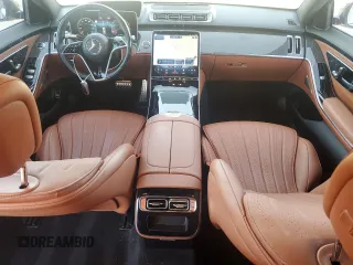 2022 Mercedes-Benz S-Class S 500 with VIN W1K6G6DB1NA147018, listed as a Copart auction lot 87964755 with 34,513 mi miles and Salvage Title. Bid and sale history available at carsss.com. Image 8.
