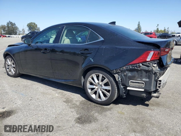 2015 Lexus IS 250 with VIN JTHBF1D23F5044819, listed as a Copart auction lot 61185585 with 183,836 mi miles and Salvage title. Bid and sale history available at DreamBid. Image 2.