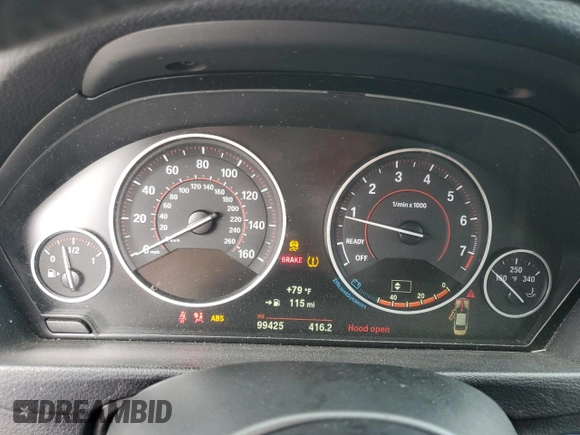 2017 BMW 4 Series 440i with VIN WBA4P1C55HK523005, listed as a Copart auction lot 54916354 with 99,425 mi miles and Salvage Title. Bid and sale history available at carsss.com. Image 9.