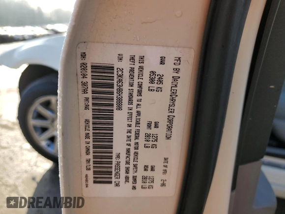2006 Chrysler 300 C with VIN 2C3KA63H86H388808, listed as a Copart auction lot 50442015 with 129,848 mi miles and Salvage Title. Bid and sale history available at carsss.com. Image 14.