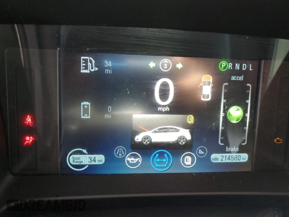 2014 Chevrolet Volt with VIN 1G1RH6E43EU145590, listed as a Copart auction lot 54109965 with 214,560 mi miles and Salvage Title. Bid and sale history available at carsss.com. Image 9.