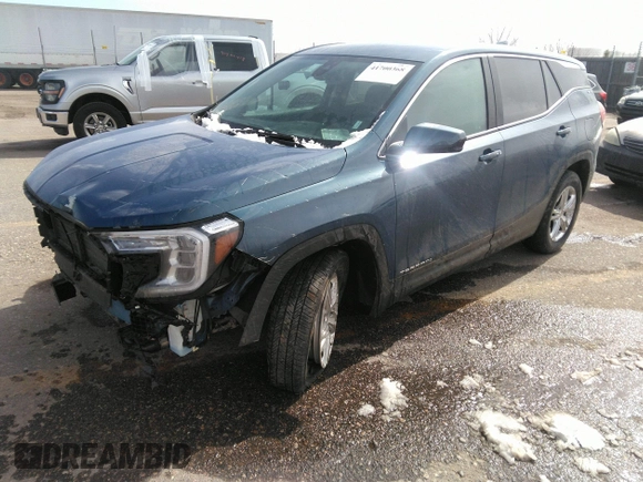 2024 GMC Terrain SLE with VIN 3GKALTEG6RL347761, listed as a IAAI auction lot 41700368 with 17,336 mi miles. Bid and sale history available at carsss.com. Image 19.