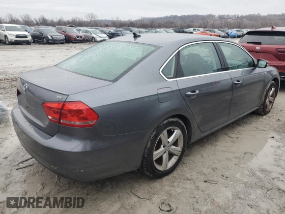 2014 Volkswagen Passat S with VIN 1VWAS7A31EC037092, listed as a Copart auction lot 42245805 with 113,053 mi miles and Salvage Title. Bid and sale history available at carsss.com. Image 3.