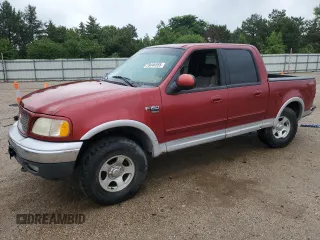 2001 Ford F-150 XLT with VIN 1FTRW08L41KB01407, listed as a Copart auction lot 59446555 with 285,312 mi miles and Salvage title. Bid and sale history available at DreamBid. Image 1.