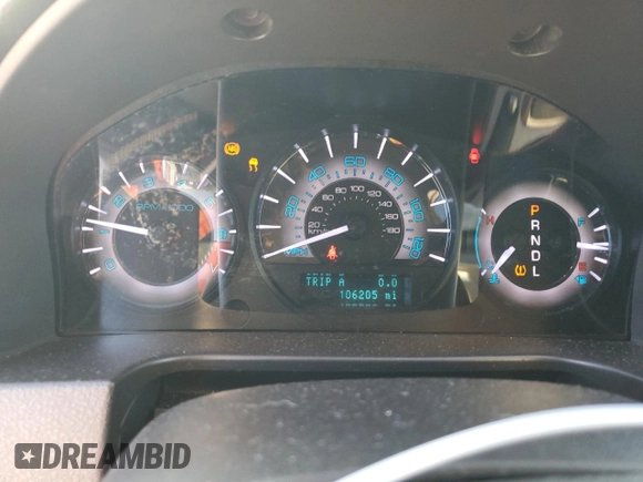 2010 Mercury Milan Premier with VIN 3MEHM0JA8AR663119, listed as a Copart auction lot 61850955 with 106,205 mi miles and Salvage title. Bid and sale history available at DreamBid. Image 9.