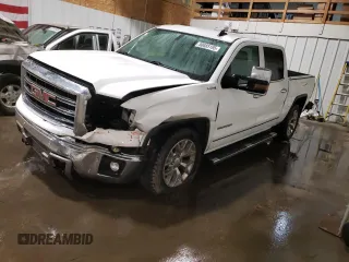 2015 GMC Sierra 1500 SLT with VIN 3GTU2VEC2FG151454, listed as a Copart auction lot 50685105 with 136,283 mi miles and Salvage Title. Bid and sale history available at DreamBid. Image 1.
