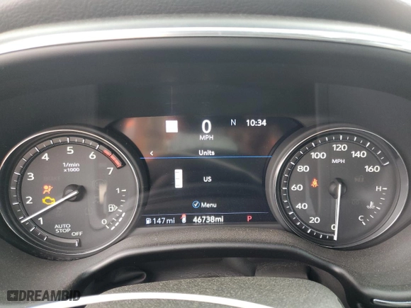 2020 Cadillac CT5 Sport with VIN 1G6DP5RK4L0129851, listed as a Copart auction lot 72076524 with 46,738 mi miles and Salvage Title. Bid and sale history available at carsss.com. Image 9.