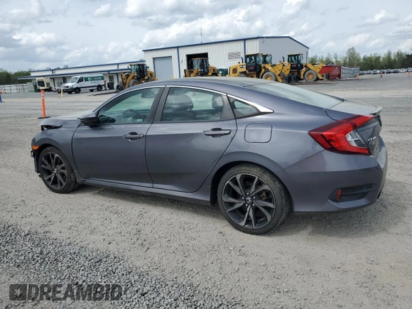 2020 Honda Civic Sedan Sport with VIN 2HGFC2F86LH526581, listed as a Copart auction lot 51692295 with 38,778 mi miles and Salvage Title. Bid and sale history available at carsss.com. Image 2.