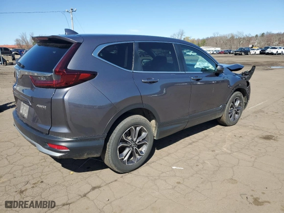 2021 Honda CR-V EX-L with VIN 2HKRW2H87MH621904, listed as a Copart auction lot 50693445 with 46,111 mi miles and Salvage Title. Bid and sale history available at carsss.com. Image 3.
