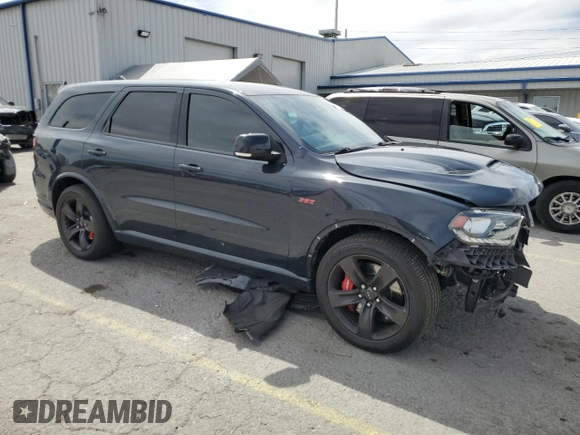 2018 Dodge Durango SRT with VIN 1C4SDJGJ1JC176749, listed as a Copart auction lot 52998575 with 49,234 mi miles and Salvage title. Bid and sale history available at DreamBid. Image 4.