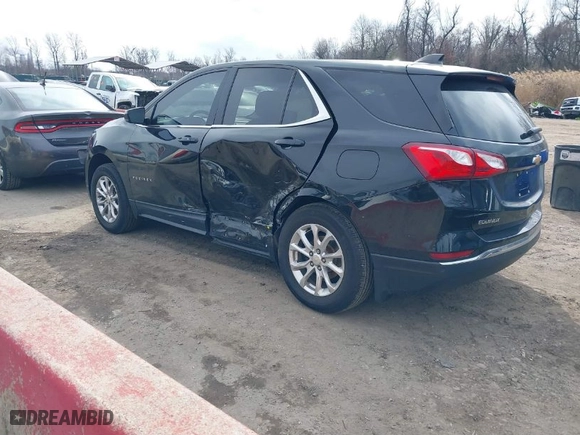 2020 Chevrolet Equinox LT with VIN 2GNAXJEV1L6198410, listed as a IAAI auction lot 41618359 with 68,216 mi miles. Bid and sale history available at carsss.com. Image 3.