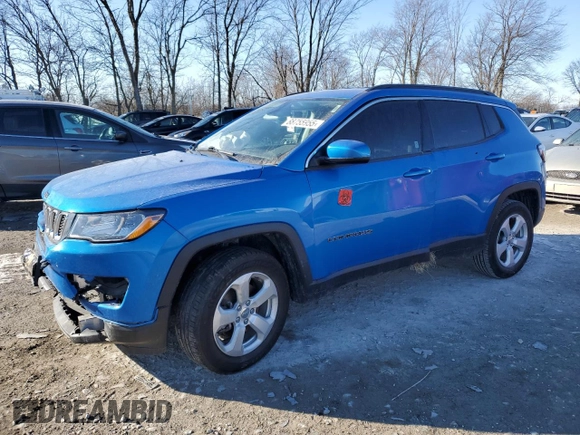 2021 Jeep Compass Latitude z VIN 3C4NJDBB5MT507557, wystawiony jako Copart lot #88755955 z przebiegiem 46 134 mil mil oraz Nie do naprawy • Non repairable. Historia ofert i sprzedaży dostępna na DreamBid. Obrazek 1.