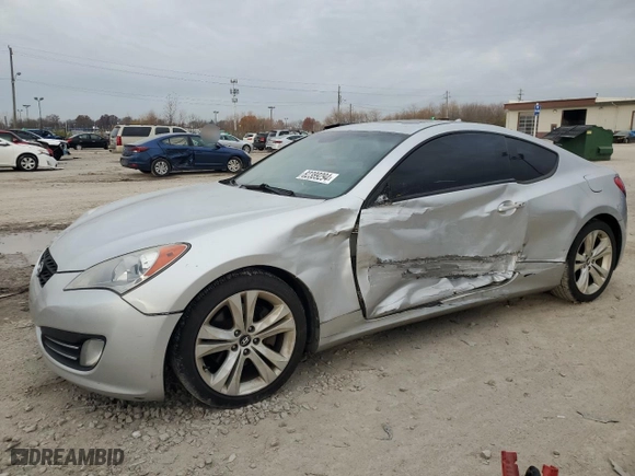 2010 Hyundai Genesis Coupe Grand Touring w/Nav with VIN KMHHU6KHXAU035468, listed as a Copart auction lot 82389294 with 137,563 mi miles and Salvage Title. Bid and sale history available at carsss.com. Image 1.