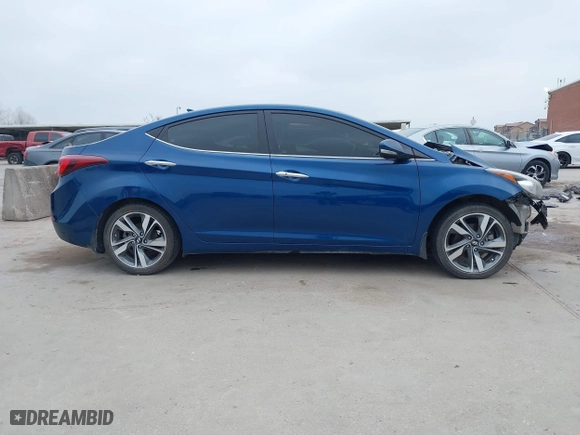 2014 Hyundai Elantra SE with VIN KMHDH4AEXEU122503, listed as a IAAI auction lot 38839586 with 86,865 mi miles. Bid and sale history available at carsss.com. Image 14.